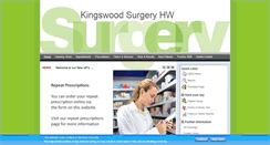 Desktop Screenshot of kingswoodsurgery.org