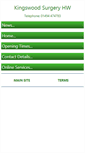 Mobile Screenshot of kingswoodsurgery.org